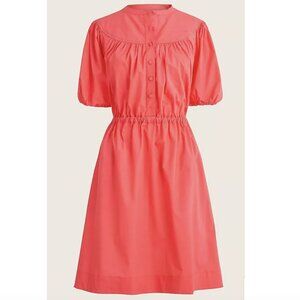 J. Crew Puff-Sleeve Cotton Poplin Shirtdress Size XSP